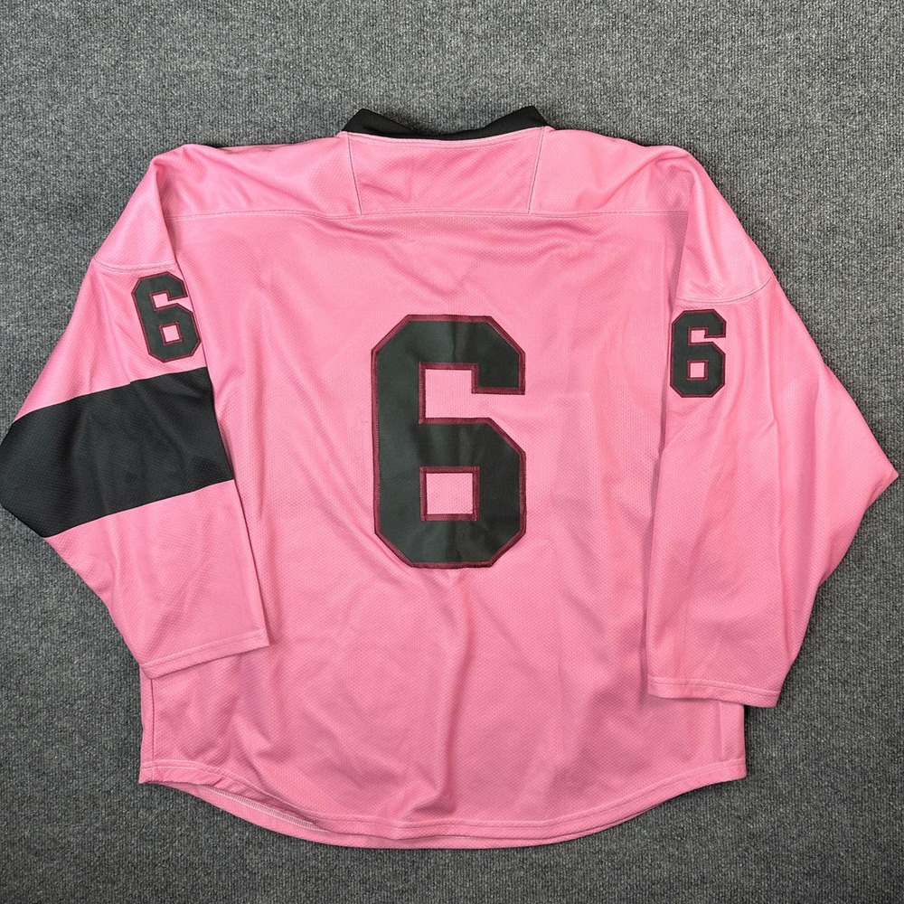 Gemini Union College Hockey Jersey Men's Size 52 Pink Black ECAC Authentic USA - Picture 2 of 9